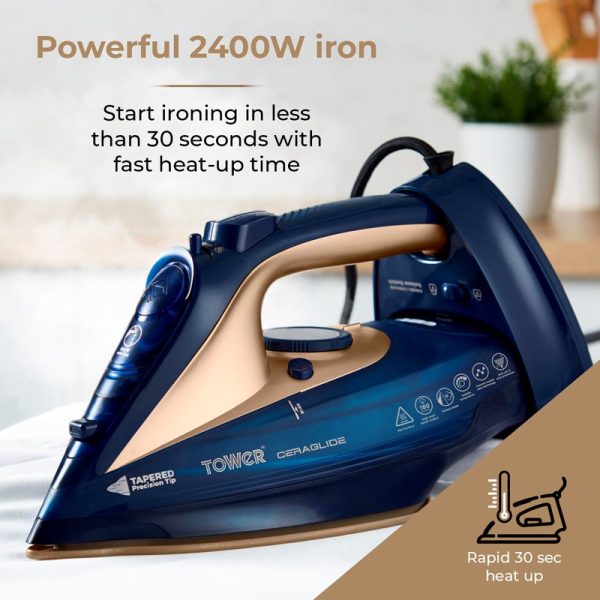 TOWER 2400W STEAM IRON T22008BLG