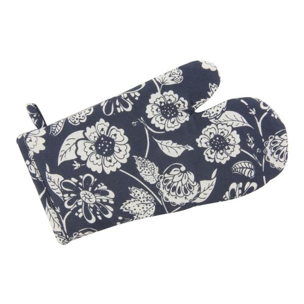 APOLLO OVEN MITT FLORAL GREY