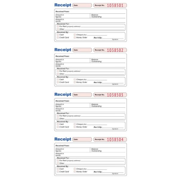 TIGER CARBONLESS RECEIPT BOOK PACK OF 5