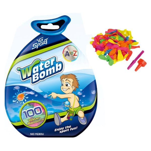 WATER BOMBS WITH FILLER 100PCES