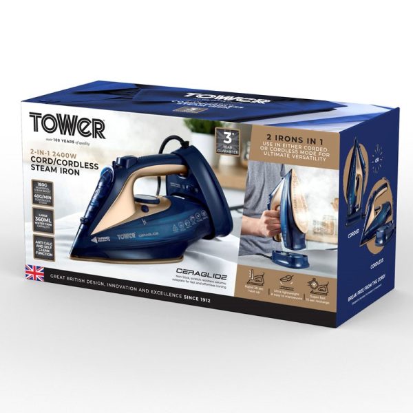 TOWER 2400W STEAM IRON T22008BLG