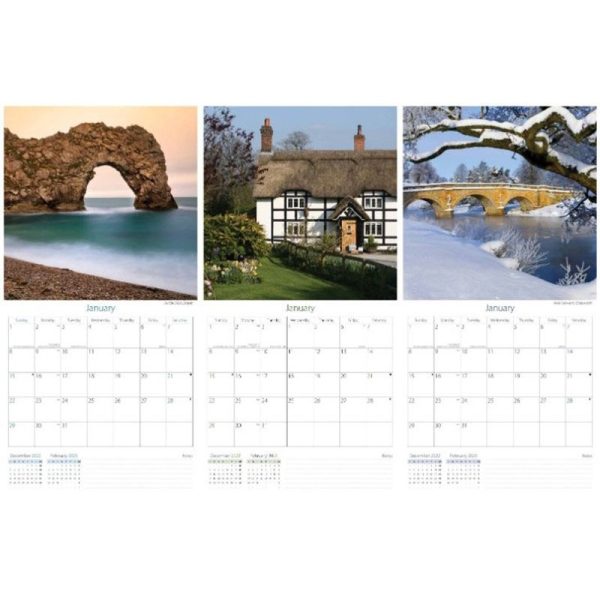 TALLON CALENDAR SQUARE SCENE 2025 PACK OF 12