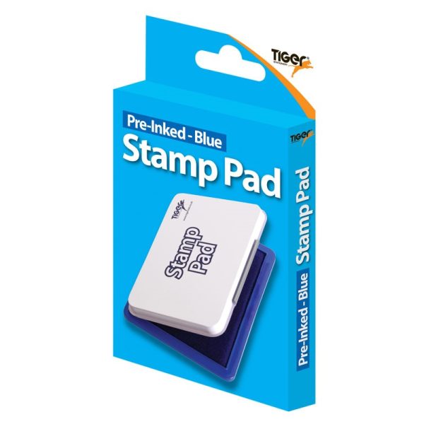 TIGER PRE INKED STAMP PAD BLUE