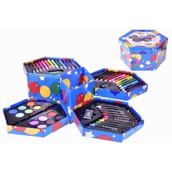 ART SET HEXAGONAL 52PCE