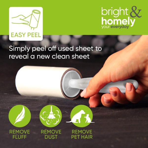 BRIGHT & HOMELY LINT ROLLER AND REFILL SET 3PC