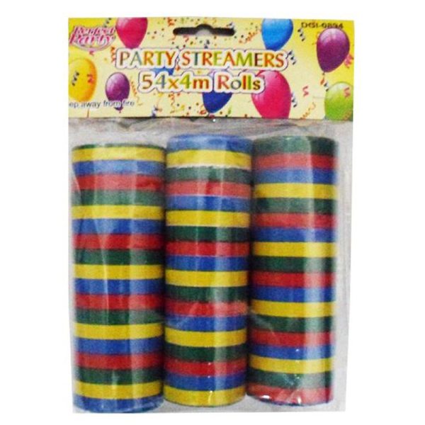 PARTY STREAMERS PACK OF 3