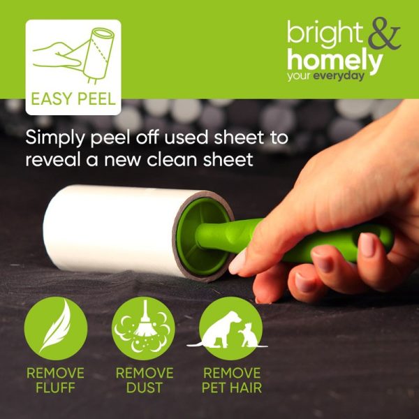 BRIGHT & HOMELY LINT ROLLER AND REFILL SET 5PC