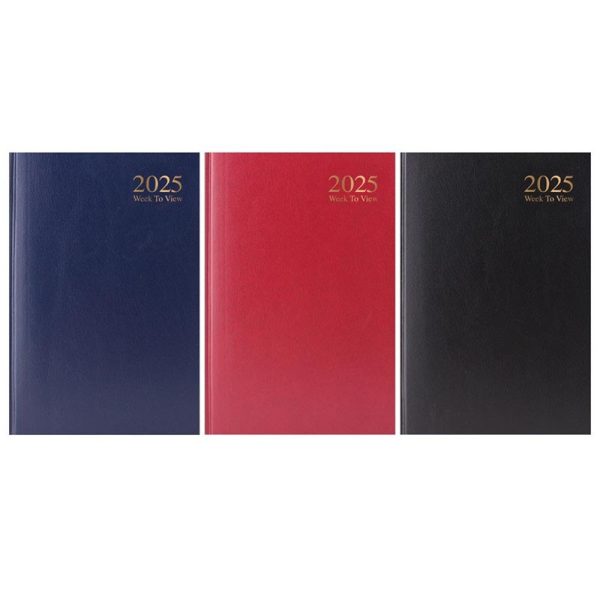 TALLON DIARY A5 WEEK TO VIEW 2025 PACK OF 10