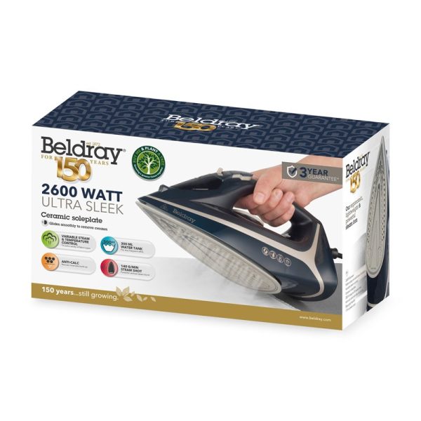 BELDRAY 2600W STEAM IRON BEL01526