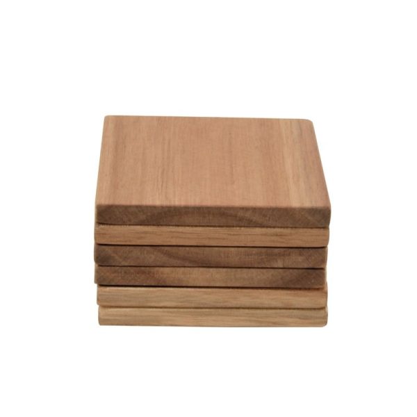 APOLLO ACACIA COASTER 6PC SET 10CM