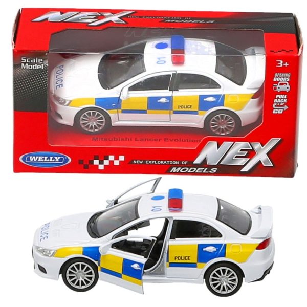 DIE CAST MITSUBISHI EVO POLICE CAR