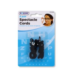 Spectacle String Cord Black 2 Pair