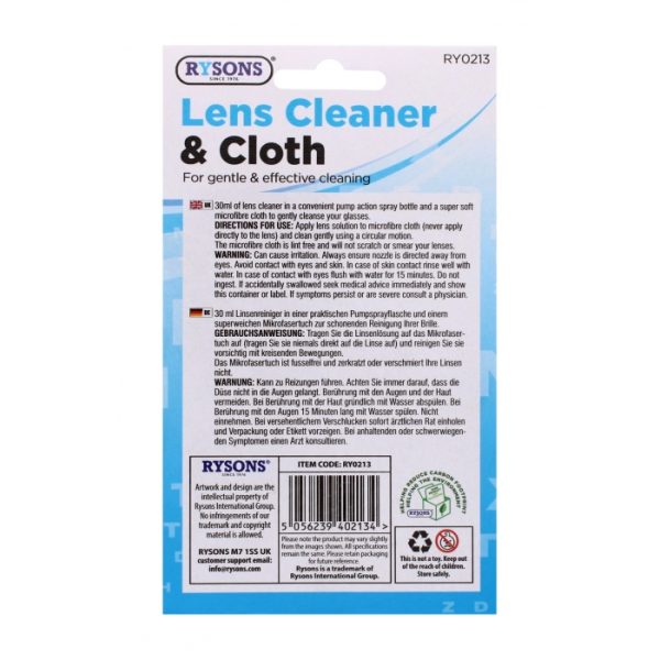 Lens Cleaner & Cloth