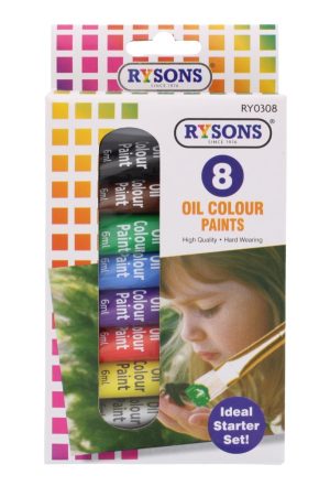 Oil Colour Paints 8pk