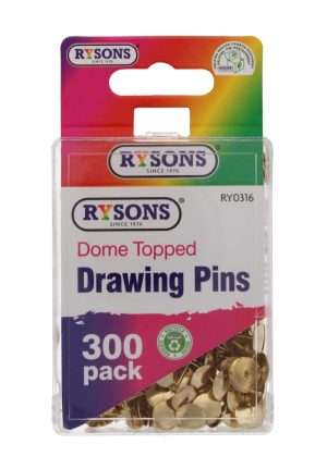 Dome Topped Drawing Pins 300 Pack