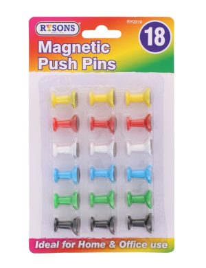 18 Pack of Magnetic Push Pin