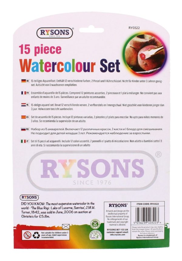 Watercolour Set 15 Pcs