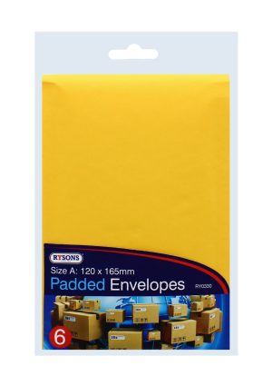 6 Padded Envelopes Size A
