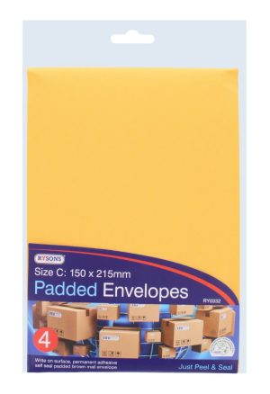 4 Padded Envelopes Size C