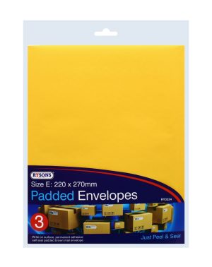 3 Padded Envelopes Size E