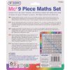 Metal Maths Set, 9 pcs