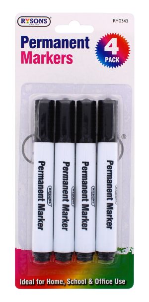 Permanent Markers 4 Pack