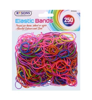 Elastic Bands Assorted Sizes 250 pc