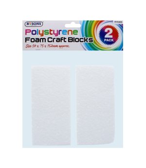 Polystyrene Foam Craft Blocks 2Pk