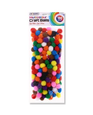 Multi Colour Craft Balls 180 Pack