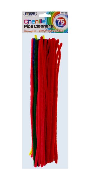 75 Pack Chenille Pipe Cleaners