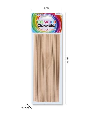 Wood Dowels 100 pc