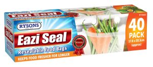 Zipper Food Bags 40 pc
