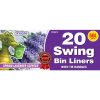 Scented Swing Bin Liners Roll With Tie Handles Pack of 20