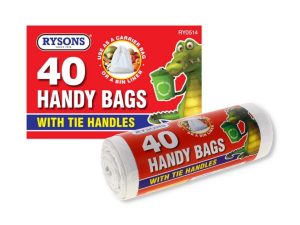 Handy Bags Roll With Tie Handles PACK OF 40