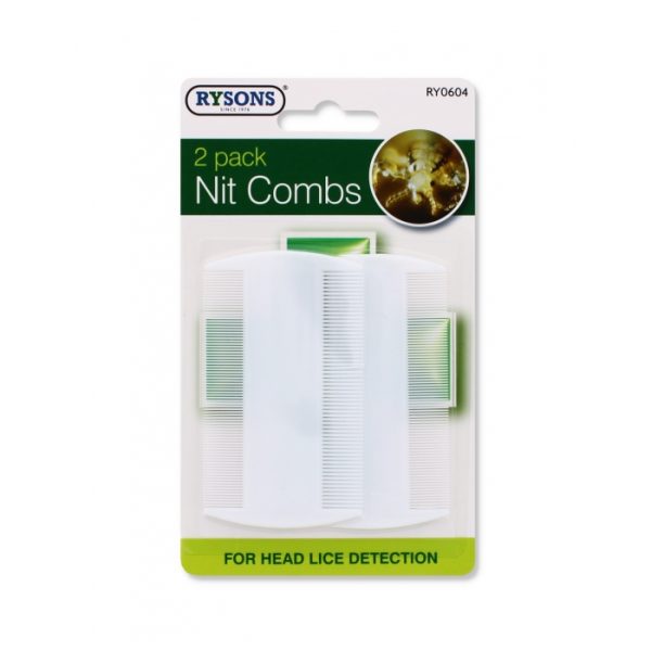 Fine Toothed Nit Combs Pack of 2