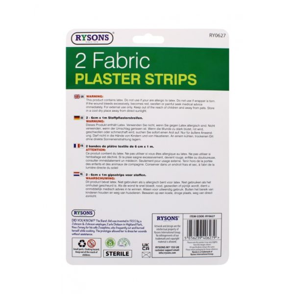 Fabric Plaster Strips Pack Of 2