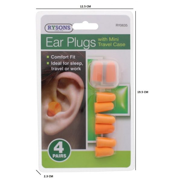 Ear Plugs Set With Mini Travel Case