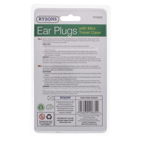 Ear Plugs Set With Mini Travel Case