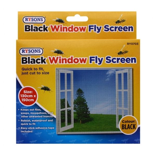 Window Fly Screen - Black