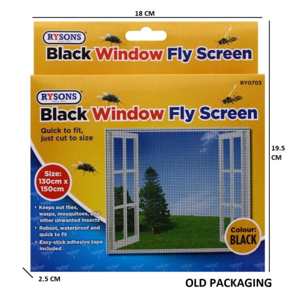 Window Fly Screen - Black