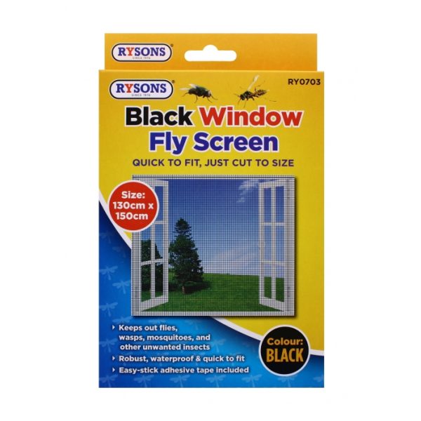 Window Fly Screen - Black