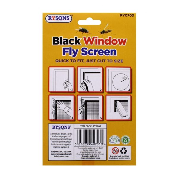 Window Fly Screen - Black