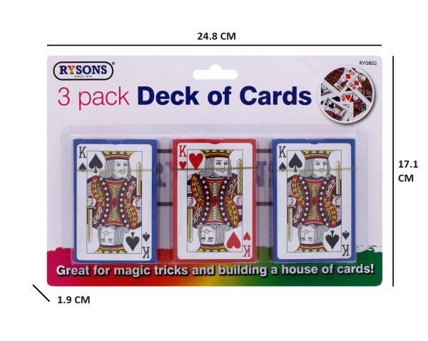 Deck of Cards Pack of 3