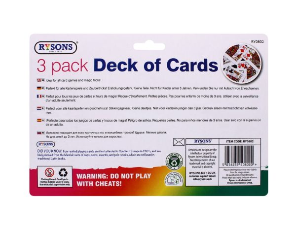 Deck of Cards Pack of 3