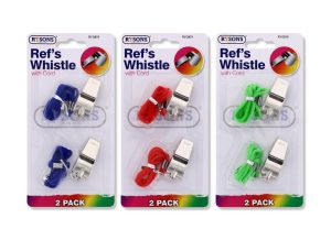 Ref'S Whistle With Cord Pack Of 2