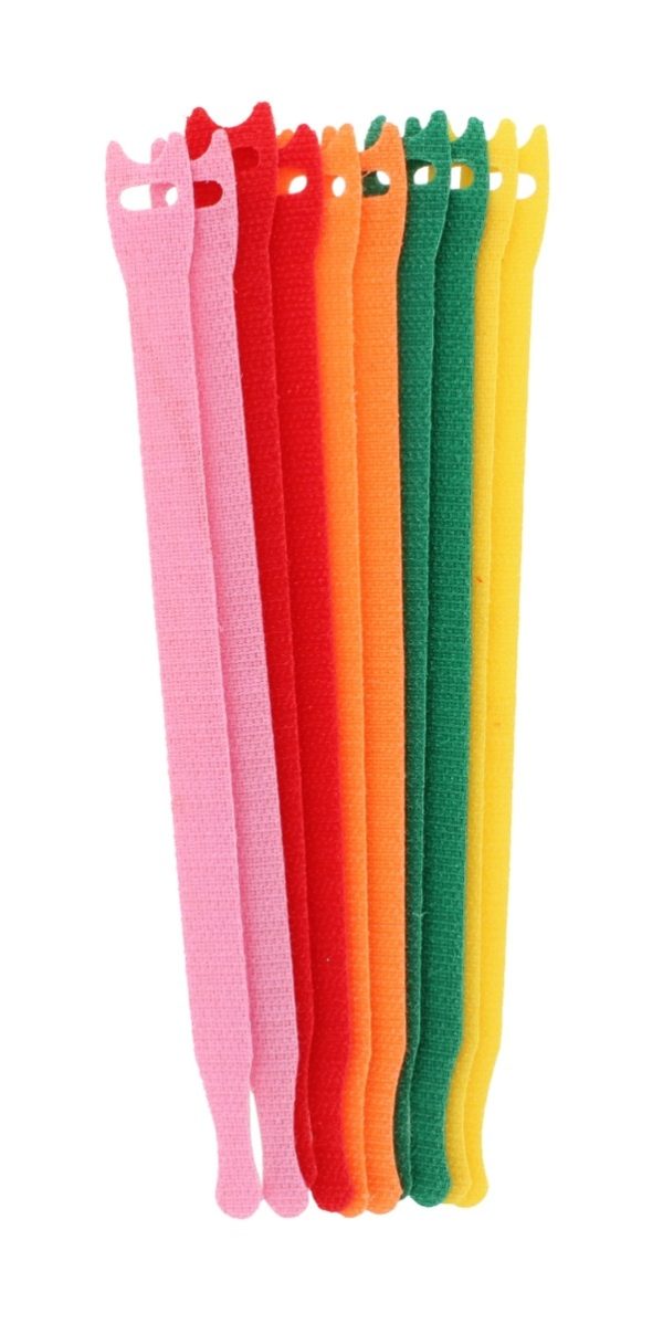 10 Reusable Hook & Loop Cable Tidies