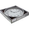 Silver Wall Clock