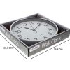 Silver Wall Clock