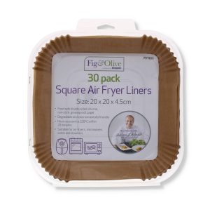 Square Air Fryer Liners pack of 30 20 x 20 x 4.5 CM