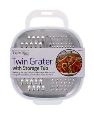 Twin Grater With Storage Tub